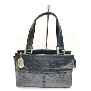 YSL black leather handbag